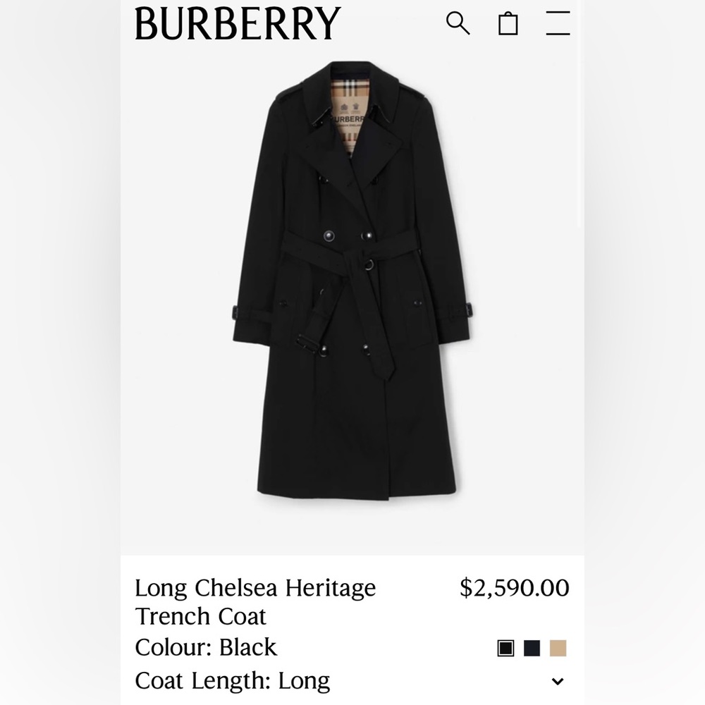 Burberry trench coat